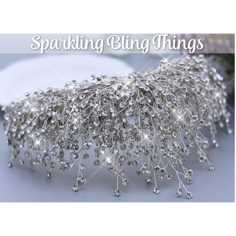 NEW Sparkling Bling Crystal Rhinestone Wedding Tiara Bride Bridesmaid Pr… - Picture 6 of 7